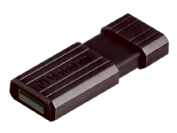 Verbatim PinStripe USB Drive - USB-flashstasjon - 128 GB - USB 2.0 - svart