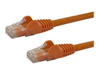 StarTech.com 2m CAT6 Ethernet Cable, 10 Gigabit Snagless RJ45 650MHz 100W PoE Patch Cord, CAT 6 10GbE UTP Network Cable w/Strain Relief, Orange, Fluke Tested/Wiring is UL Certified/TIA - Category 6 - 24AWG (N6PATC2MOR) - Koblingskabel - RJ-45 (hann)