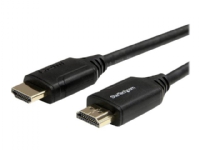 StarTech.com StarTech.com Premium Certified High Speed HDMI 2.0 Cable with Ethernet - 6 ft 2m- Ultra HD 4K 60Hz - 6 feet HDMI Male to Male Cord - 30 AWG (HDMM2MP) - HDMI-kabel med Ethernet - HDMI hann til HDMI hann - 2 m - svart - for P/N: EXTEND-HDM