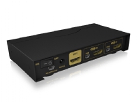 ICY BOX IB-KVM8801-HU2, 4096 x 2160 piksler, 4K Ultra HD, Sort