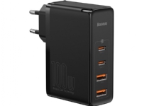 Baseus charger Baseus GaN2 Pro charger, 2x USB, 2x USB-C, 100W, EU (black) Baseus