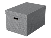 Esselte Home - Lagerboks - large - grå (en pakke 3)