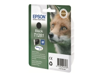 Epson T1281 - M-størrelse - svart - original - blære med RF/lyd-alarm - blekkpatron - for Stylus S22, SX230, SX235, SX420, SX430, SX435, SX438, SX440, SX445 Stylus Office BX305