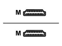Delock High Speed HDMI with Ethernet - HDMI-kabel med Ethernet - HDMI hann til HDMI hann - 3 m - 90°-kontakt