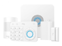 Ring Alarm Security Kit - 1st Generation - 5-piece set - hjemmesikkerhetssystem - trådløs, kablet - ZigBee, Wi-Fi, Z-Wave - Ethernet - hvit