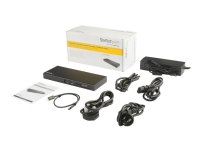 StarTech.com Thunderbolt 3 Dock, Dual Monitor 4K 60Hz TB3 Laptop Docking Station with DisplayPort, PCIe M.2 NVMe SSD Enclosure, 85W Power Delivery, SD 4.0 Reader, 10Gbps USB-C, 2 USB-A Hub - 85W Thunderbolt 3 Dock (TB3DK2DPM2) - Dokkingstasjon - Thun