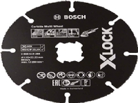 Bosch Carbide Multi Wheel - Skjæreplate - for tre, plast, tre med spiker, gips - 125 mm - X-LOCK - M14
