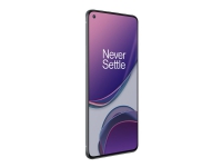 OnePlus 8T - 5G smarttelefon - dobbelt-SIM - RAM 8 GB / 128 GB - OLED-display - 6.55 - 2400 x 1080 piksler (120 Hz) - 4x bakkameraer 48 MP, 16 MP, 5 MP, 2 MP - front camera 16 MP - månesølv