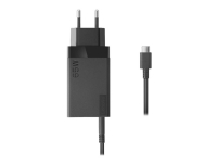 Lenovo 65W USB-C Travel Adapter - Strømadapter - AC 100-240 V - 65 watt - Europa - svart - for ThinkPad E14 Gen 4 E15 Gen 4 L13 Yoga Gen 3 T14s Gen 3 X1 Nano Gen 2