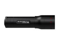 Led Lenser P7, Penn-lommelykt, Svart, Aluminium, Knapper, Rotasjon, IPX4, LED