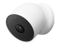 Google Nest Cam - Nettverksovervåkingskamera - utendørs, innendørs - værbestandig - farge (Dag og natt) - 2 MP - 1920 x 1080 - 1080p - lyd - trådløs - Wi-Fi - H.264