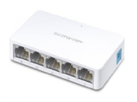MERCUSYS MS105v2 5-port 10 / 100M mini Desktop Switch, 5 10 / 100M RJ45 ports, Plastic case