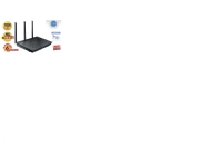 ASUS RT-AC66U - Trådløs ruter - 4-portssvitsj - GigE - 802.11a/b/g/n/ac - Dobbeltbånd