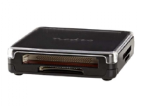 Nedis CRDRU2200BK - Kortleser - alt-i-1 (MS, MS PRO, SD, xD, MS PRO Duo, miniSD, CF, TransFlash, microSD, SDHC, MS Micro, microSDHC) - USB 2.0