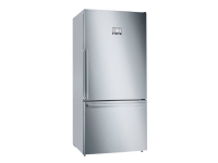 Bosch Serie | 6 KGB86AIFP - Kjøleskap/fryser - bunnfryser - bredde: 86 cm - dybde: 81 cm - høyde: 186 cm - 631 liter - Klasse F - inox