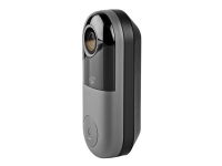 Nedis Wi-Fi Smart Video Doorbell - Dørklokke - trådløs - Wi-Fi - 2.4 - 2.484 GHz - grå