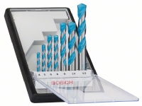 Bosch Robust Line CYL-9 Multi Construction - Borsett - for multiformål - 7 deler - 5 mm, 6 mm, 8 mm, 10 mm, 4 mm, 12 mm - lengde: 75 mm, 85 mm, 100 mm, 120 mm, 150 mm
