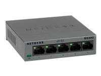 NETGEAR GS305 - Switch - ikke-styrt - 5 x 10/100/1000 - stasjonær, veggmonterbar