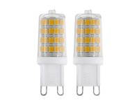 Eglo - LED-lyspære - G9 - 3 W (ekvivalent 33 W) - klasse E - varmt hvitt lys - 3000 K (en pakke 2)
