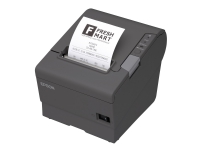 Epson TM T88V - Kvitteringsskriver - termolinje - Rull (8 cm) - inntil 300 mm/sek - USB, seriell - kutter - mørk grå