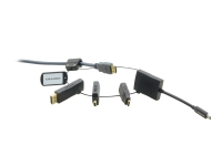 Kramer Electronics AD-RING-5, Sort, DisplayPort hann - HDMI hunn, HDMI hunn - mini HDMI hann, Mini DisplayPort hann - HDMI hunn, USB...