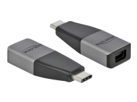 Delock - Video adapter - USB-C (hann) til Mini DisplayPort (hunn) - USB 3.2 Gen 1 / DisplayPort 1.2 - 4K 60Hz støtte - grå