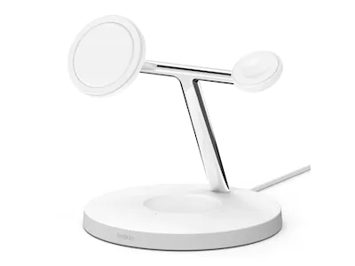 Belkin Boost Charge Pro 3-i-1 trådløs ladestasjon med MagSafe - hvit
