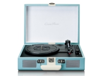 Lenco TT-110, Beltedrevet platespiller, Semi-automatisk, Blå, Hvit, Kunstig lær, Metall, Plast, Tre, 33,45,78 RPM, Rotasjon