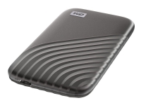 WD My Passport SSD WDBAGF5000AGD - Solid State Drive - kryptert - 500 GB - ekstern (bærbar) - USB 3.2 Gen 2 (USB-C kontakt) - 256-bit AES - gull