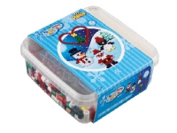 Hama maxi jul 600 perler + plade 8206 i bøtte