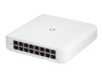 Ubiquiti UniFi Switch Lite USW-Lite-16-POE - Switch - Styrt - 16 x 10/100/1000 (8 PoE+) - stasjonær, veggmonterbar - PoE+ (45 W)