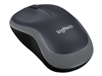 Logitech M185 - Mus - optisk - trådløs - 2.4 GHz - USB trådløs mottaker - grå