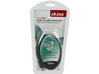 Akasa - USB-forlengelseskabel - USB-type A (hann) til USB-type A (hunn) - USB 3.0 - 1.5 m - svart