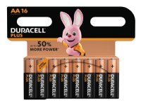 Duracell Plus Power - Batteri 16 x AA-type - Alkalisk