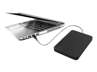 Toshiba Canvio Basics - Harddisk - 1 TB - ekstern (bærbar) - USB 3.0 - svart