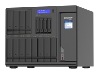 QNAP TVS-H1688X - NAS-server - 16 brønner - SATA 6Gb/s - RAID 0, 1, 5, 6, 10, 50, JBOD, 5 hot spare, 6 hot spare, 60, 10 hot spare, RAID TP - RAM 32 GB - Gigabit Ethernet / 2.5 Gigabit Ethernet / 10 Gigabit Ethernet - iSCSI støtte