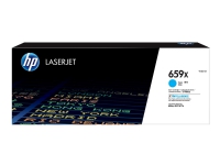 HP 659X - Cyan - original - LaserJet - tonerpatron (W2011X) - for Color LaserJet Enterprise M856, MFP M776 LaserJet Enterprise Flow MFP M776