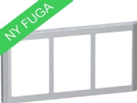 LAURITZ KNUDSEN FUGA SOFT designramme 3x 1,5 modul, stålmetallic.