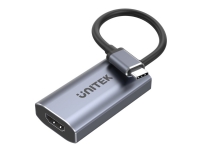 Unitek V1414A - Video adapter - USB-C hann til HDMI hunn - 15 cm - romgrå - 8K 60Hz støtte