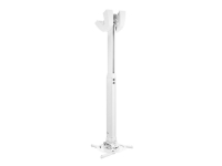 Vogel's Professional PPC 1555 - Monteringssett (takmontering, kontaktplate, teleskopstang) - for projektor - hvit - takmonterbar