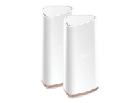 D-Link Covr Whole Home - Wi-Fi-system (2 utvidere) - inntil 550 kvm - maske - 802.11ac Wave 2 - 802.11a/b/g/n/ac Wave 2 - Trippelbånd