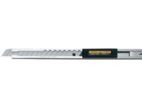 OLFA Bræk-af-kniv 9mm i rustfrit stål og med skydelås med lommeclips og 2 blade