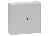 SCHNEIDER ELECTRIC Vægskab metal S3D, 1200 x 1200 x 300 mm HxBxD RAL7035 med montageplade, IP55, 2 låger