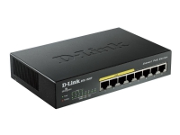 D-Link DGS 1008P - Switch - ikke-styrt - 4 x 10/100/1000 (PoE) + 4 x 10/100/1000 - stasjonær - PoE