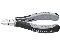 Knipex 77 22 115 ESD, Avbitertang, Stål, Plast, Sort, Grå, 11,5 cm, 80 g