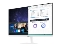 Samsung S32AM501NU - M50A Series - LED-skjerm - Smart - 32 - 1920 x 1080 Full HD (1080p) @ 60 Hz - VA - 250 cd/m² - 3000:1 - HDR10 - 8 ms - 2xHDMI - høyttalere - hvit