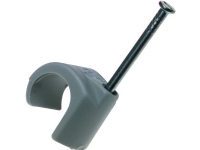 SCHNEIDER ELECTRIC Clips rund 7-10mm grå søm 25mm - (100 stk.)