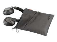 Poly Voyager 8200 UC - Hodetelefoner med mikrofon - full størrelse - Bluetooth - trådløs - NFC - aktiv støydemping - 3,5 mm jakk - svart - Certified for Microsoft Teams