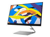 Lenovo Q24i-1L - LED-skjerm - 23.8 - 1920 x 1080 Full HD (1080p) - IPS - 250 cd/m² - 1000:1 - HDMI, VGA - høyttalere - jerngrå