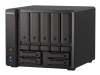 QNAP TS-H973AX-8G - NAS-server - 9 brønner - SATA 6Gb/s - RAID 0, 1, 5, 6, 10, 50, JBOD, 60, RAID TP - RAM 8 GB - 2.5 Gigabit Ethernet / 10 Gigabit Ethernet - iSCSI støtte